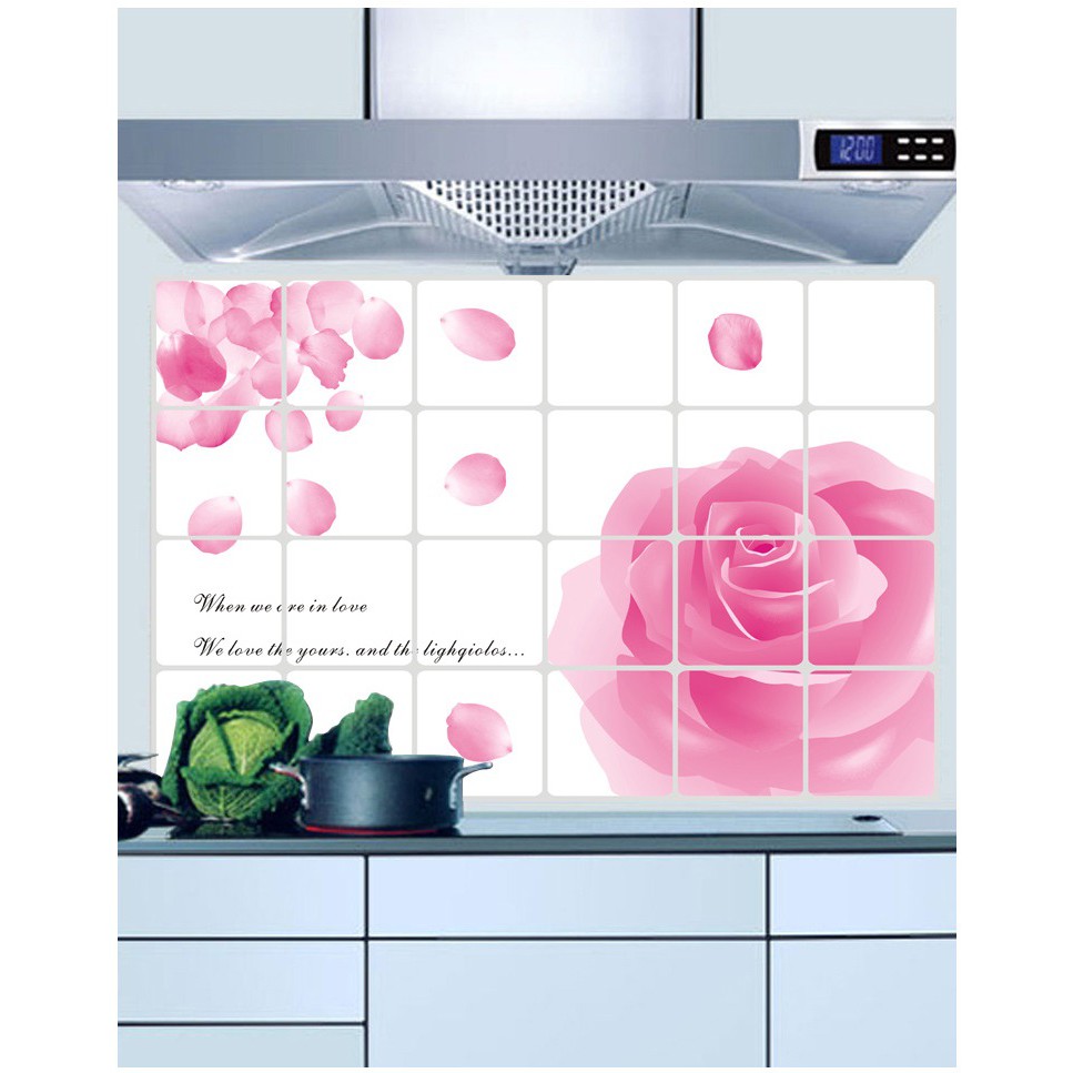 Dán bếp chống thấm dầu AmyShop 60 x 90 cm