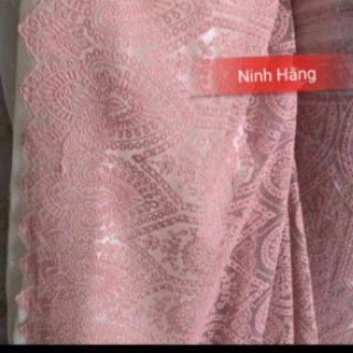 Vải xd ren hoa đẹp