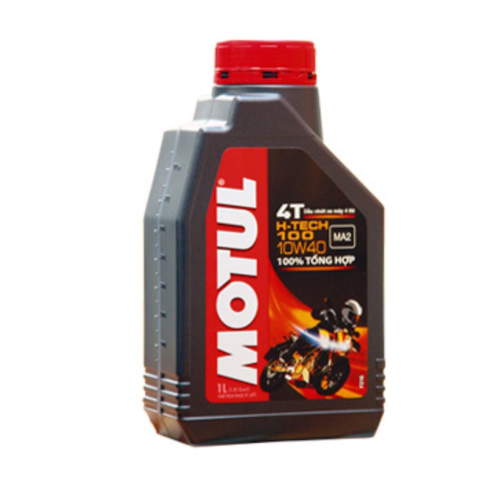 Motul H-Tech 100 10W40 1L API SN - Nhớt xe số cao cấp, xe Exciter, Winner, mô tô PKL