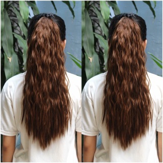 Tóc cột xoăn xù- hình thật