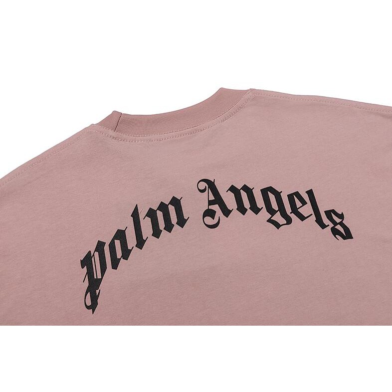 Áo Thun Tay Ngắn In Chữ Palm Angels Thời Trang Cho Nam Và Nữ