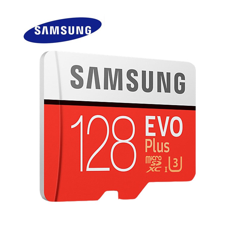 SAMSUNG Thẻ Nhớ Micro SD EVO + 128GB 100MB / s SDXC C10 U3 UHS-I MicroSD TF Plus 128G Class 10 Cấp 3 100% Chính Hãng
