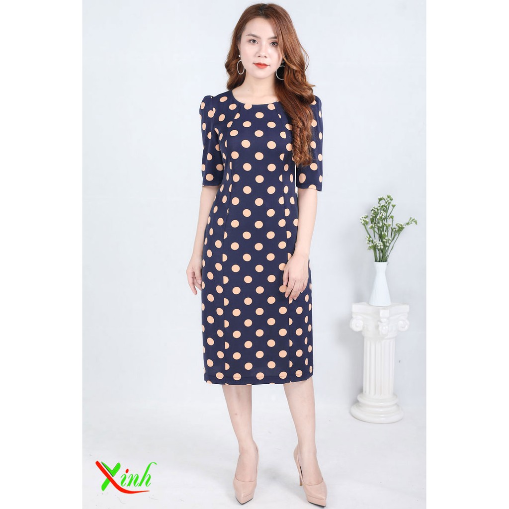 [Mã FASHIONMALLT4 giảm 15% đơn 150k] Đầm suông bi sành điệu ThoiTrangXinh DL676