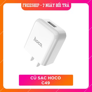 Củ sạc Hoco C49 / Sạc tiêu chuẩn 3C 5V/2A tương thích rộng Hạn chế hư hao pin