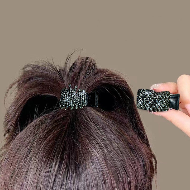 Kẹp Tóc Kim Loại Đính Đá Thời Trang Cho Nữ