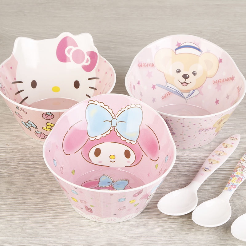 ❤Bát Ăn Cơm / Súp Bằng melamine Hình Hoạt Hình Chống Sốc Chống Ăn Mòn Cho Trẻ Em