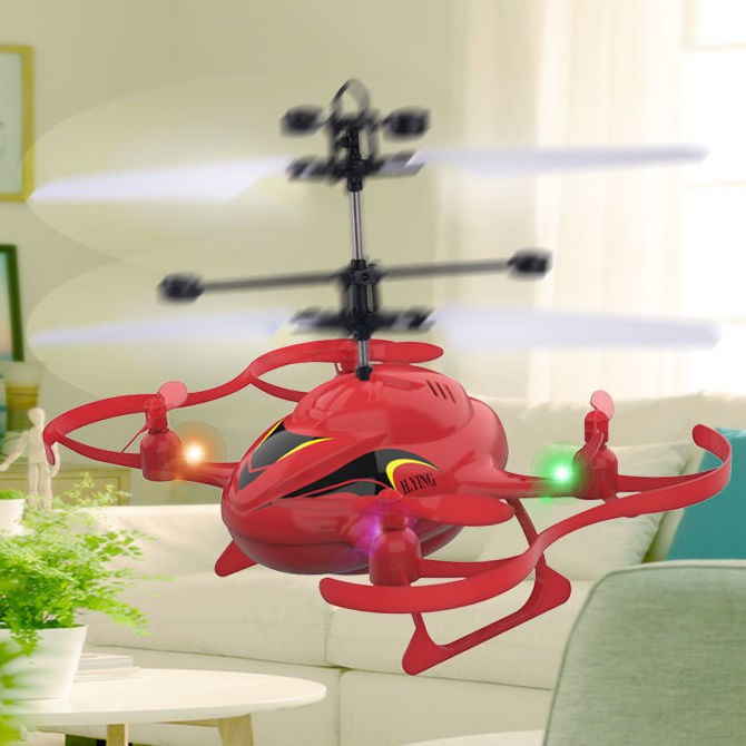 máy bay cảm ứng thông minh nổi bốn -axis trực thăng điều khiển từ xa mini drone Đồ chơi trẻ em