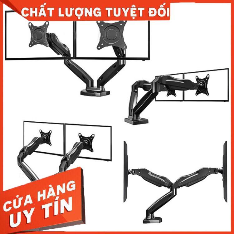 [Giá KM] Giá treo / giá đỡ màn hình kép NB F160 17-27 inch - hàng chất lượng, giá tốt nhất TQ - Hàng chất lượng