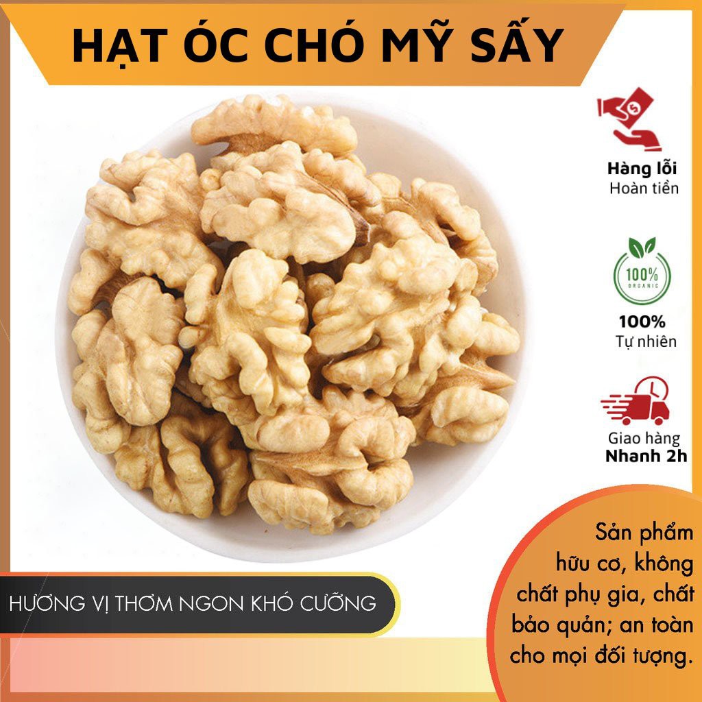 Hạt Óc chó vàng sấy nguyên vị 500g, Óc chó sấy nhập khẩu Mỹ - Mẹ khỏe đẹp Bé thông minh