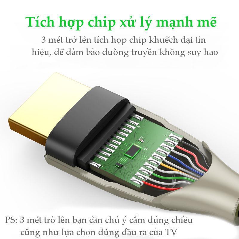 Cáp HDMI 2.0 Carbon chuẩn 4K độ dài từ 1-5m UGREEN HD131 - Hàng phân phối chính hãng - Bảo hành 18 tháng