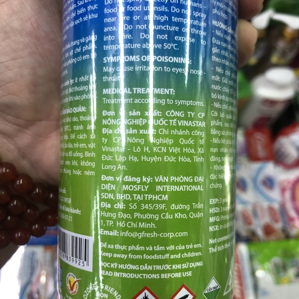 Bình Xịt Muỗi Mosfly Hương Chanh 600ml