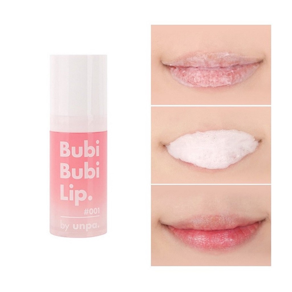 Tẩy Tế Bào Chết Môi Dạng Sủi Bọt Unpa Bubi Bubi Bubble Lip Scrub 10ml
