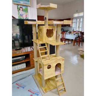 Nhà cây gỗ siêu to cho mèo . Hỗ trợ ship toàn quốc