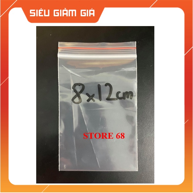 TÚI ZIP CHỈ ĐỎ -100g Túi Zip đựng thực phẩm tủ lạnh, gia vị, thuốc tây loại tốt dày- Ấn vào chọn size