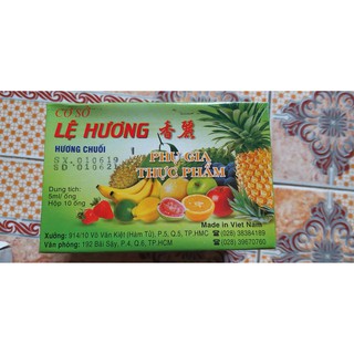 Hộp Dầu Chuối Cơ Sở Lệ Hương (10 ống/hộp)