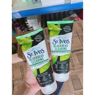 Sữa rửa mặt tẩy da chết STIVES trà xanh Mỹ