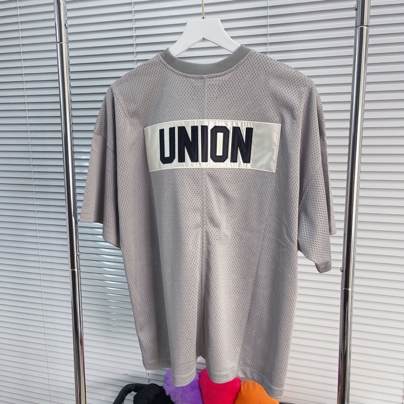 ⚡️[BEST QUALITY] - Áo FEAR OF GOD UNION 5th Mesh Tee Grey, Áo Mesh Tee FOG Union