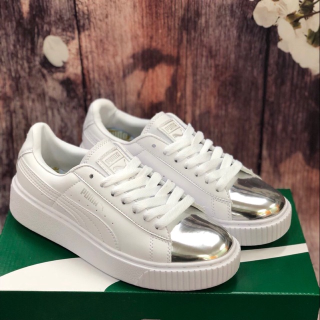 Giày puma mũi bạc xịn