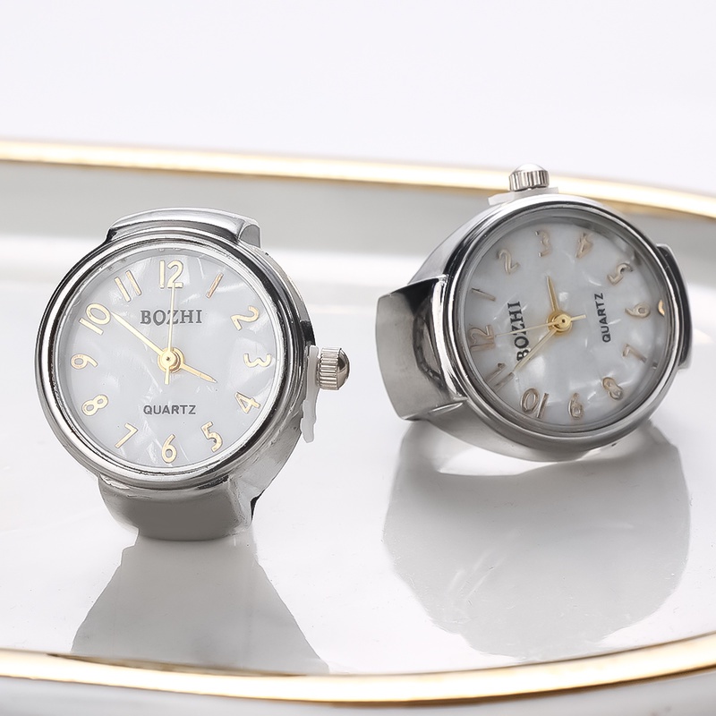 Nhẫn Mặt Đồng Hồ Hợp Kim Phong Cách Vintage Cho Nữ