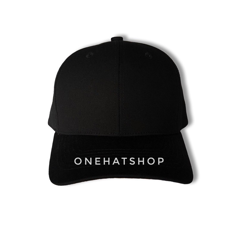 Nón lưỡi trai trơn đen fom cứng [CHẤT LƯỢNG CAO] - brand Onehatshop- Made in VietNam