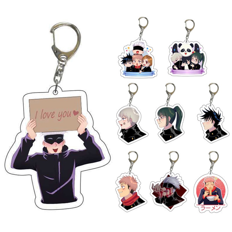 Lanfy Conjuration Móc khóa hình nhân vật anime Peripheral Five Gofu Heihui