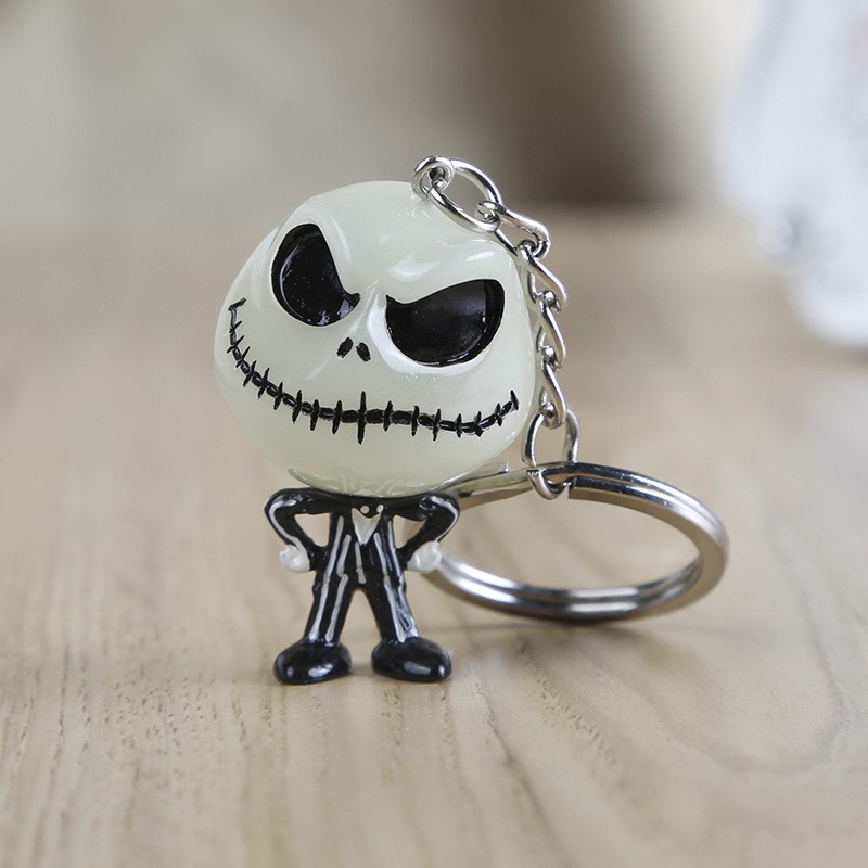 Y&P| Móc khóa dạ quang ✿ The Nightmare Before Christmas Jack Skellington ✿