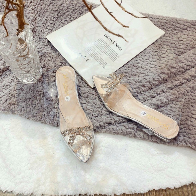 GIÀY BÚP BÊ BÍT TRONG ĐÍNH NƠ SIÊU SANG