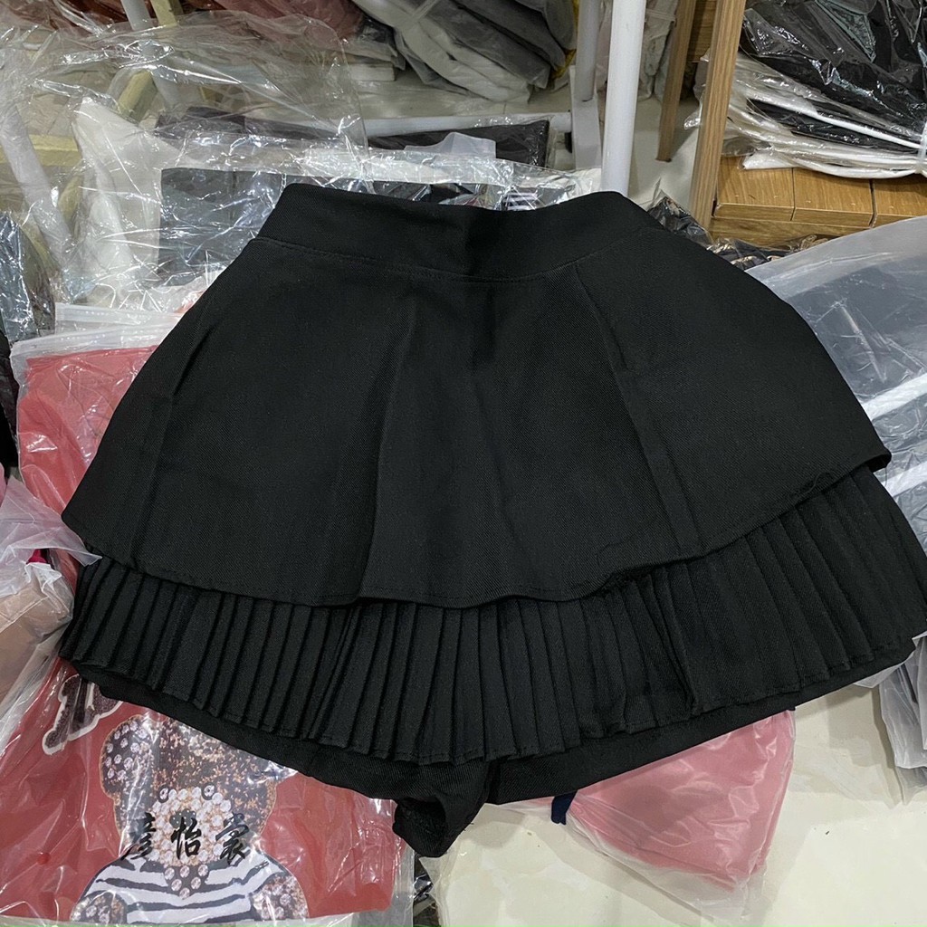 Chân váy nữ dáng xòe ngắn xếp ly chất đẹp | BigBuy360 - bigbuy360.vn