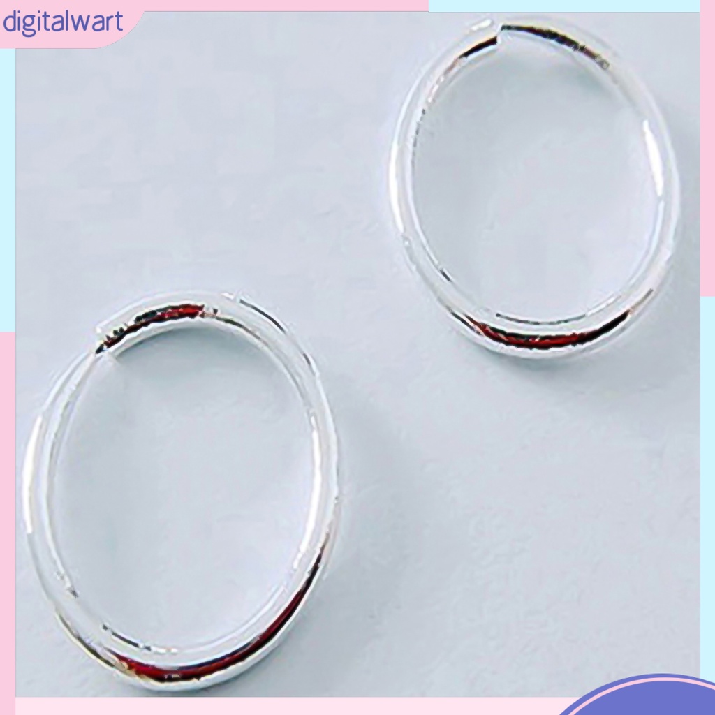 Dg✌❤ Bông Tai Tròn Nhỏ Bằng Hợp Kim Lấp Lánh Cho Nữ