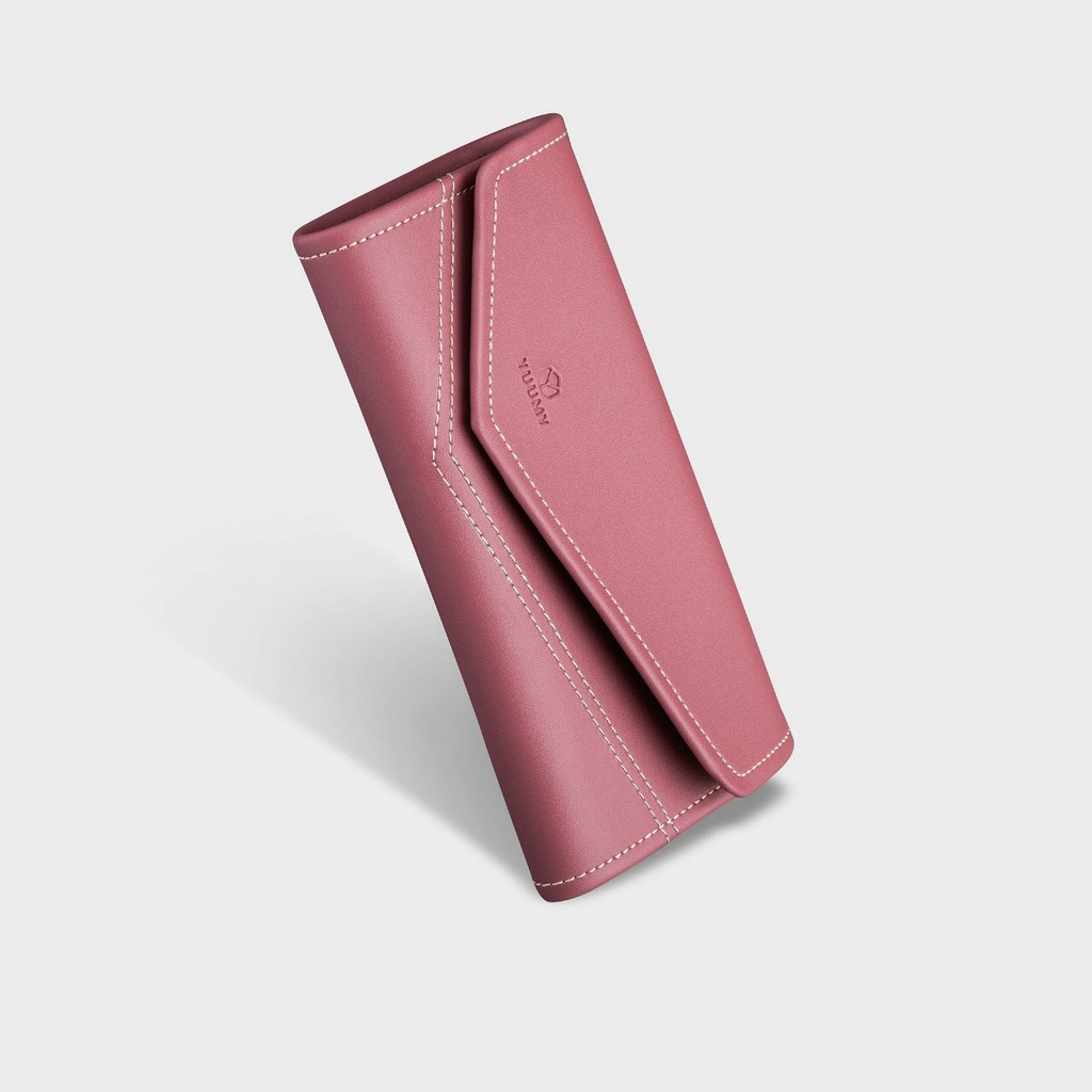 Ví nữ thời trang YV25 thiết kế nắp lệch cách điệu tone màu nổi bật đường may tinh tế gam màu trẻ trung năng động