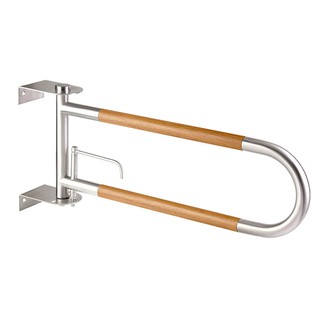 HR-5112-2LR - Thanh tay vịn : Dòng sản phẩm của Gỗ Tếch - 304 - INOX 304 ( sản xuất tại Thailand )