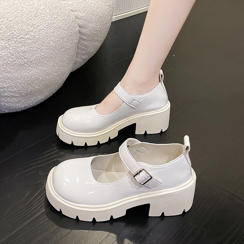 Giày cao gót ATIKOTA bằng da phong cách lolita xinh xắn cho nữ