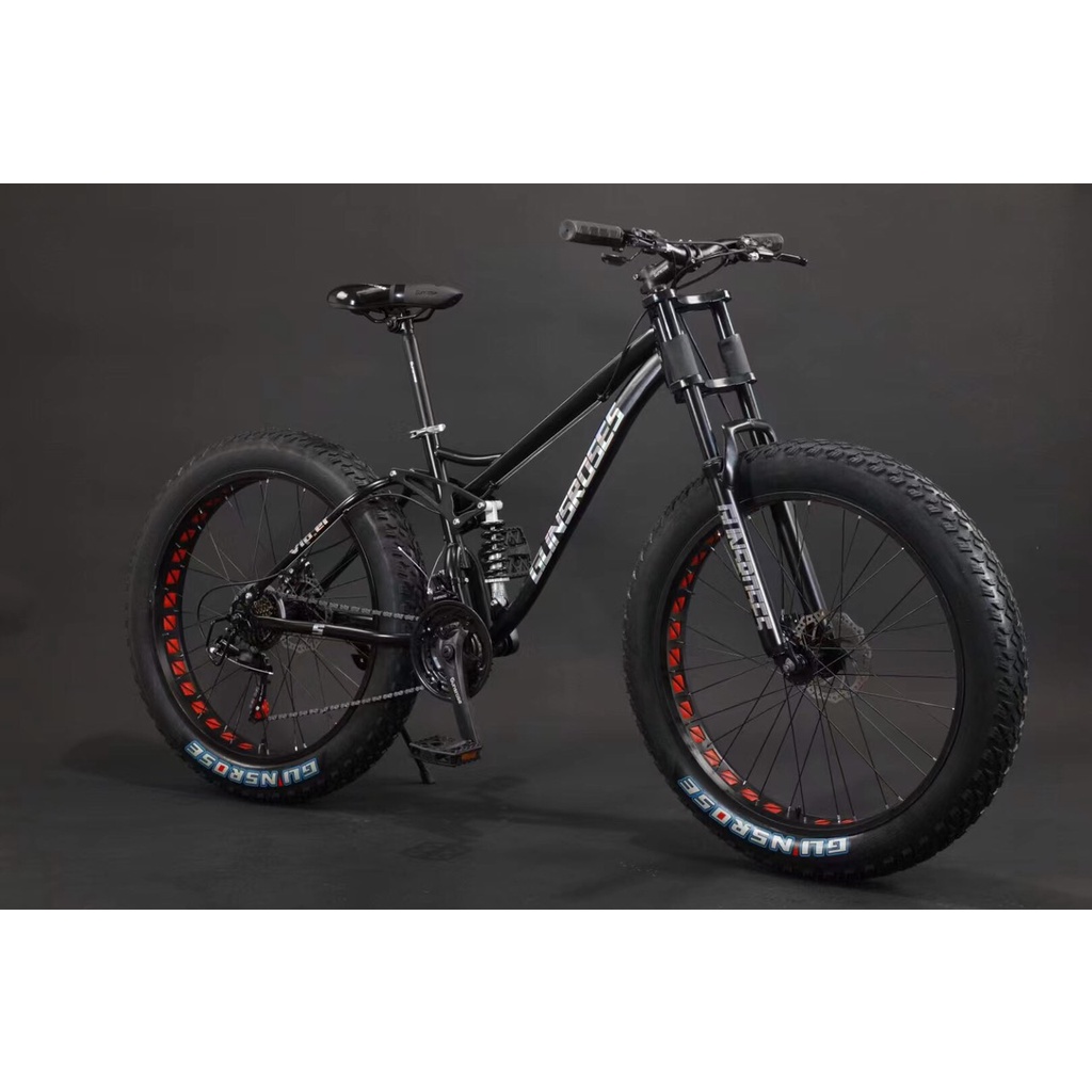 XE ĐẠP BÁNH BÉO GIẢM XÓC KÉP