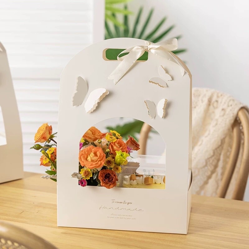 Hộp Giấy Hoạ Tiết Đựng Bánh Kẹo Làm Quà Tặng Handmade