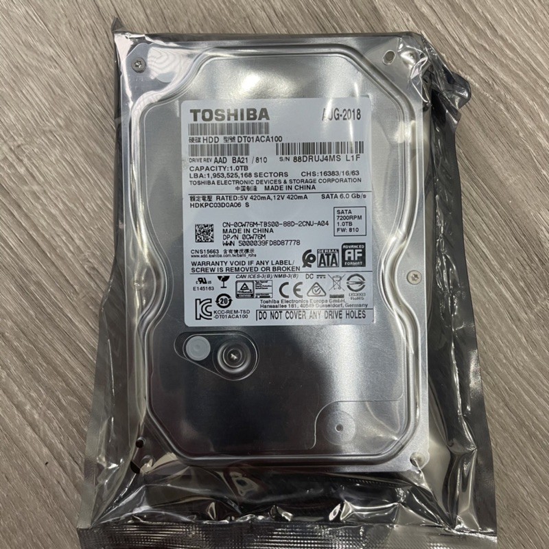 Ổ Cứng HDD Toshiba 1TB (1000Gb) 3.5 inch SATA 3 7200 Prm | WebRaoVat - webraovat.net.vn