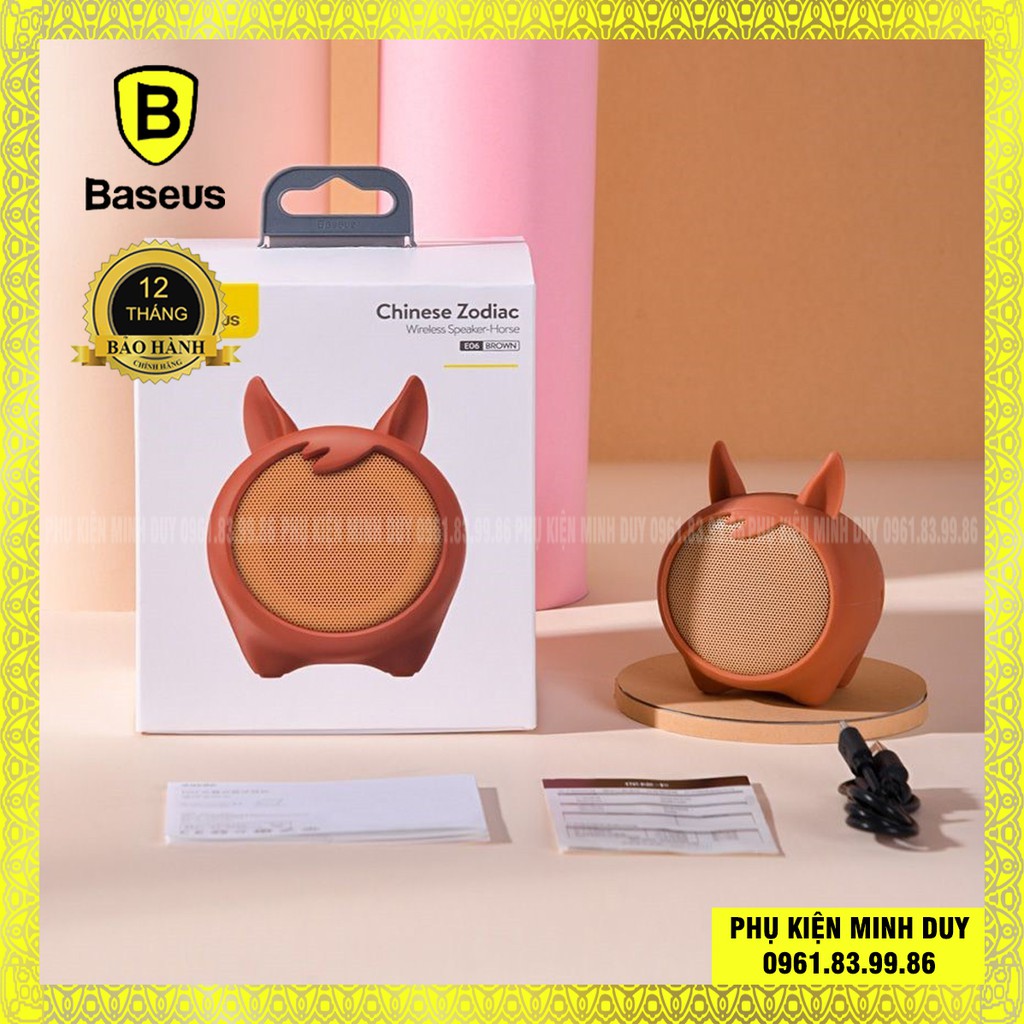 Loa bluetooth mini hình 12 con giáp Baseus Q Zodiac Wireless Mini Speaker