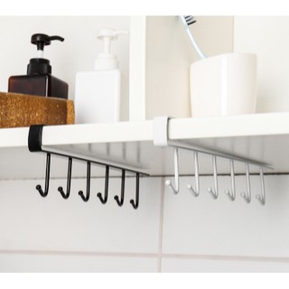 Thanh sắt/Móc sắt treo vật dụng đa năng gắn kệ tiện dụng
