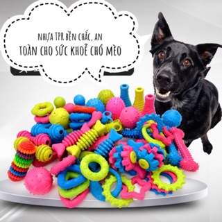 Đồ chơi gặm cho chó mèo nhựa TPR an toàn