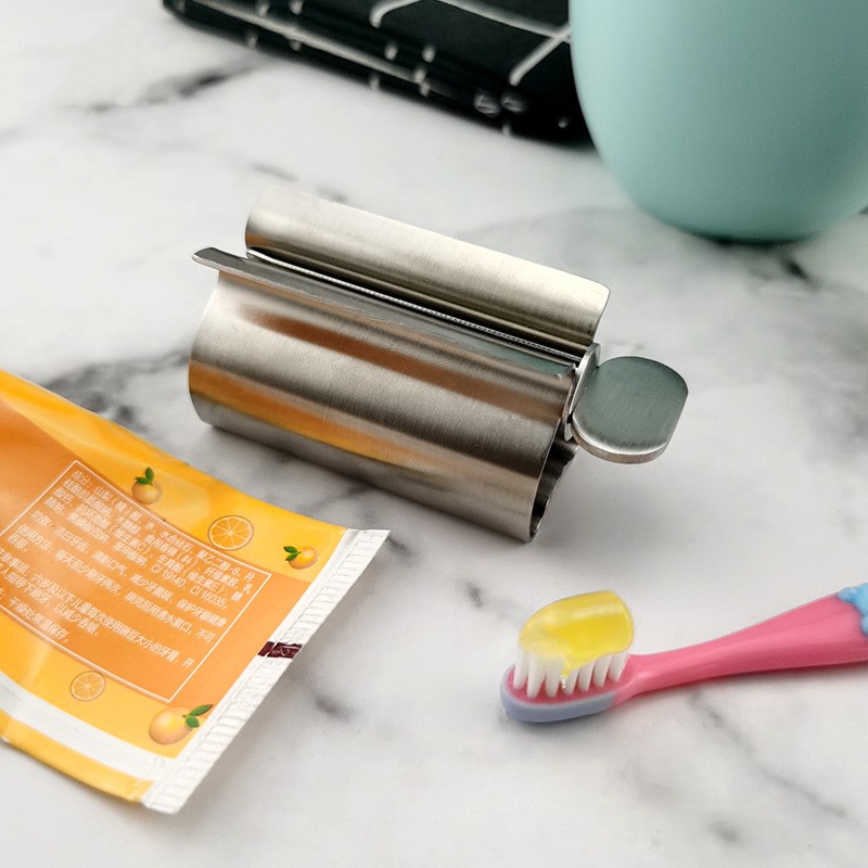 Dụng cụ nặn kem đánh răng bằng thép không gỉ tiện lợi
