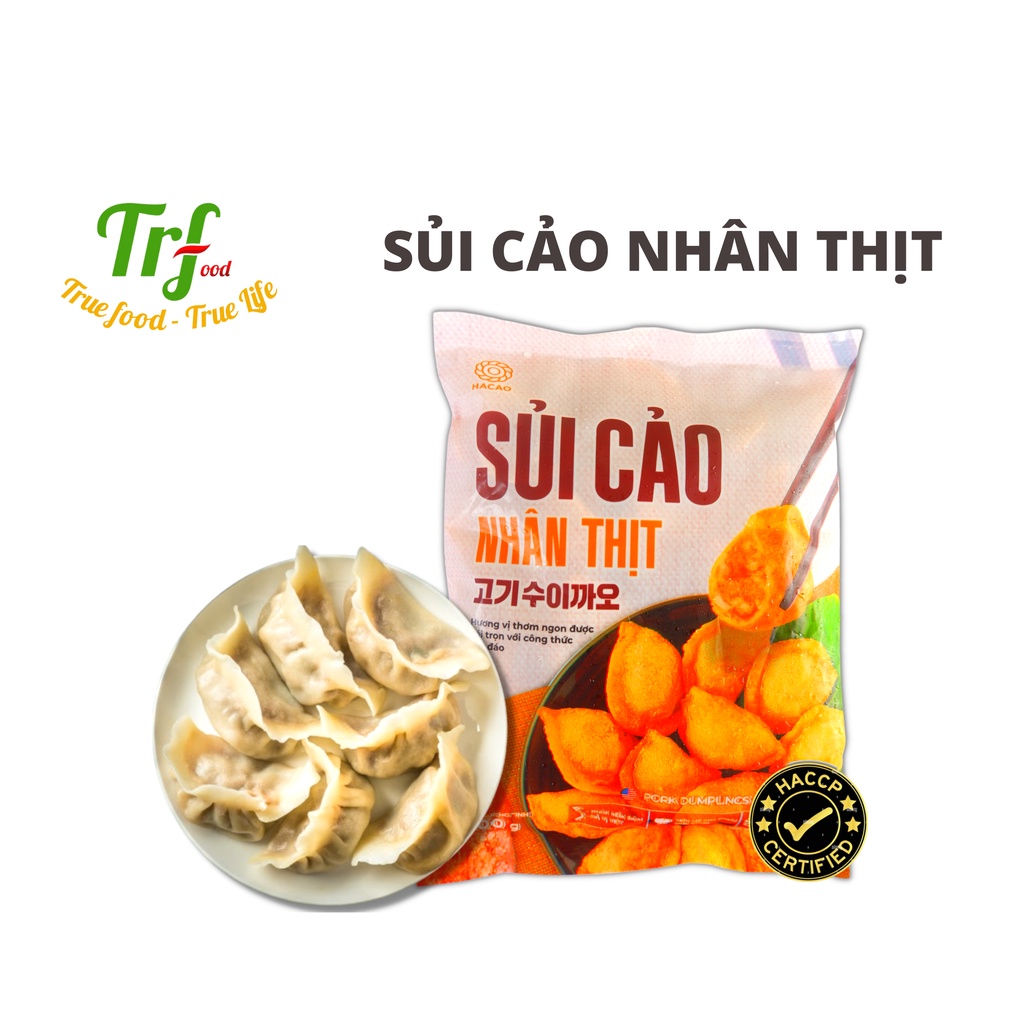Sủi cảo nhân thịt Hacao chiên, rán, thả lẩu, nấu súp, hấp ăn sáng tiện lợi, thơm ngon gói 500g