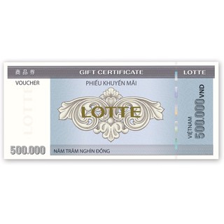 Phiếu quà tặng Lotte Department Store