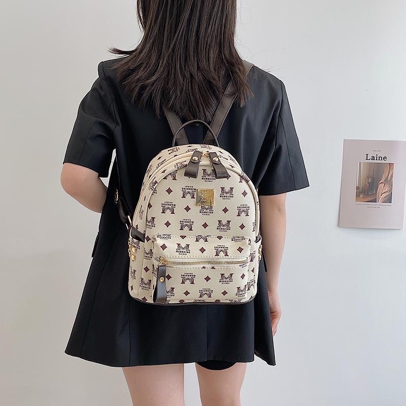 BALO NỮ THỜI TRANG DA PU HỌA TIẾT VINTAGE DỄ PHỐI ĐỒ DU LỊCH ULZZANG STYLE HÀN QUỐC BLN49H2205