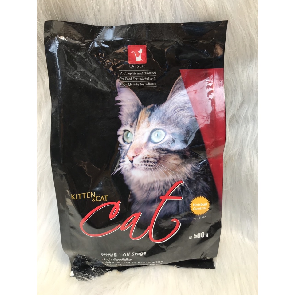 Thức ăn cho mèo hạt khô Cateye gói 500gr túi nguyên
