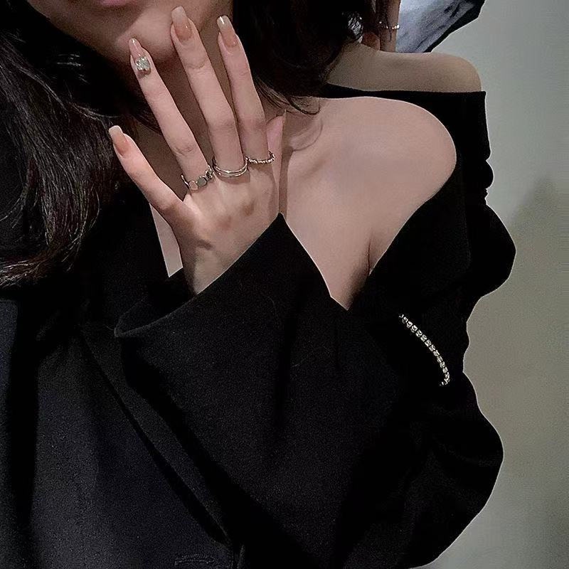 Set 3 Nhẫn Đeo Ngón Trỏ Thời Trang Cho Nữ