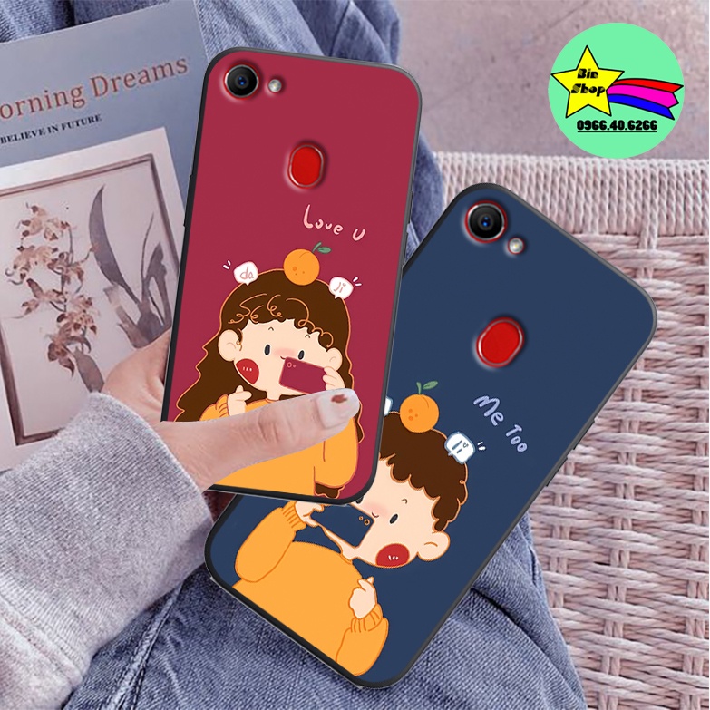 Ốp lưng Oppo F5 / Oppo F7 in hình cặp đôi đang yêu , dễ thương , trẻ trung , đáng yêu, xinh xắn.