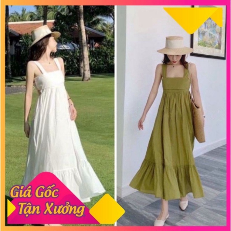 [FREESHIP_Thanh lý 1 ngày] [FREESHIP_Hàng Thái Lan]  ĐẦM MAXI CỘT NƠ LƯNG BẢN TO - ĐẦM DÀI VẢI DŨI ĐI BIỂN SIÊU XỊN - Sỉ