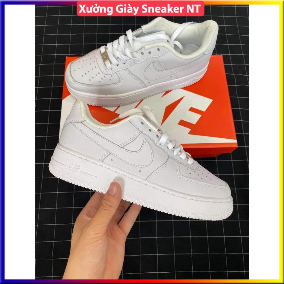 Giày thể thao AF1 trắng full , giày dép nam nữ sneaker air force 1 hot hit bản đẹp full box | BigBuy360 - bigbuy360.vn