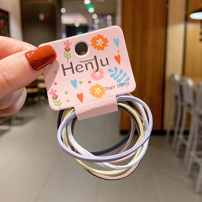 Dây Buộc Tóc Cao Su Kiểu Hàn Quốc Đơn Giản Xinh Xắn