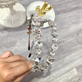 Bờm cài tóc đá trắng - Tiệm Nàng Thơ