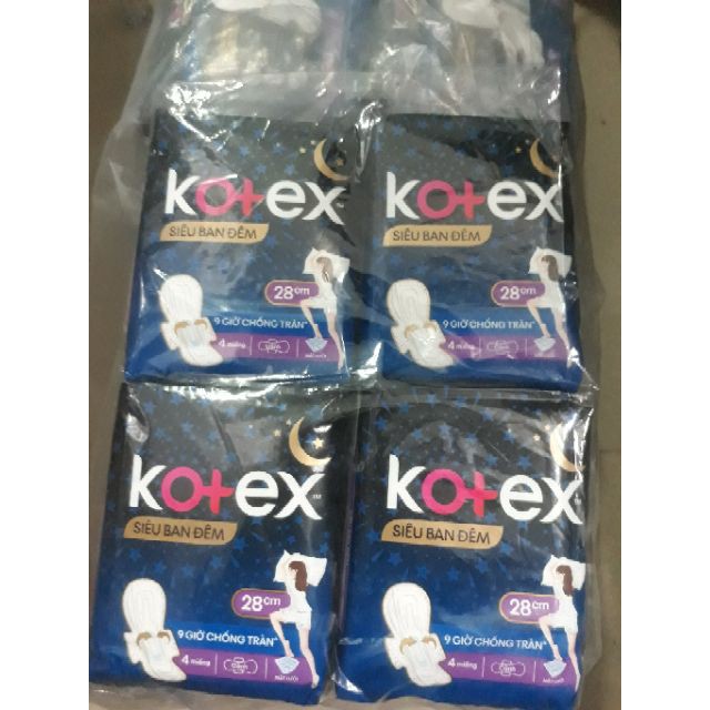 BĂNG VỆ SINH KOTEX BAN ĐÊM 28CM